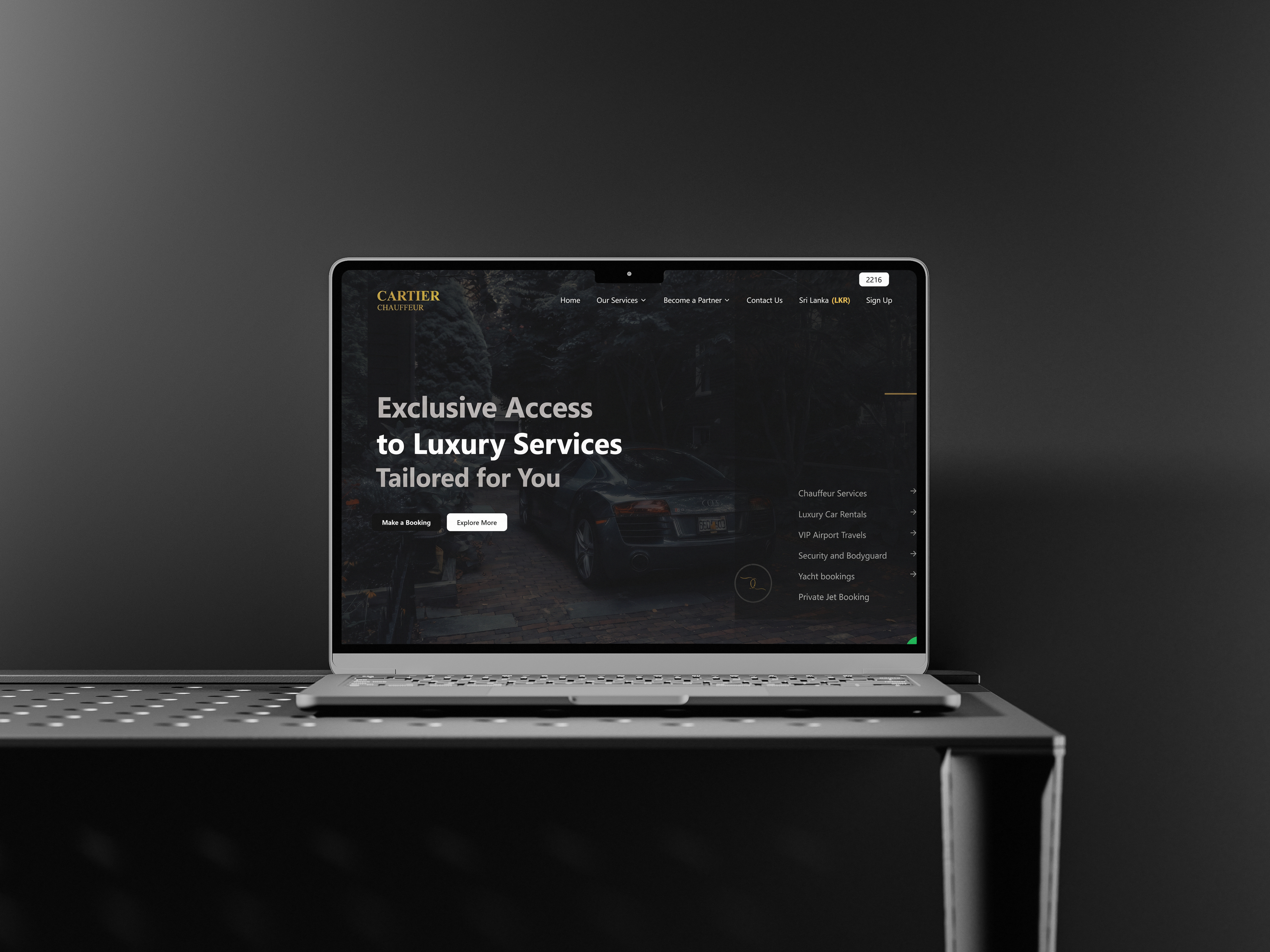 Luxury Chauffeur & Concierge Booking Platform